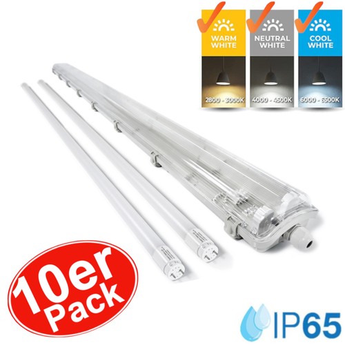 10x led feuchtraumleuchte - 10x,